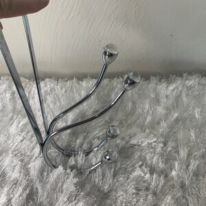 Two Crystal Double Hooks Over the Door Installation 8 x 5"
